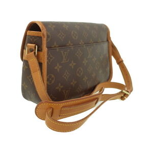 Louis Vuitton Leather Bag Brown Monogram Sologne Shoulder